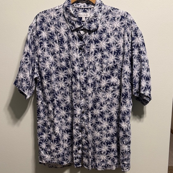 Peter Millar Other - Peter Millar Blue and White Floral Shirt